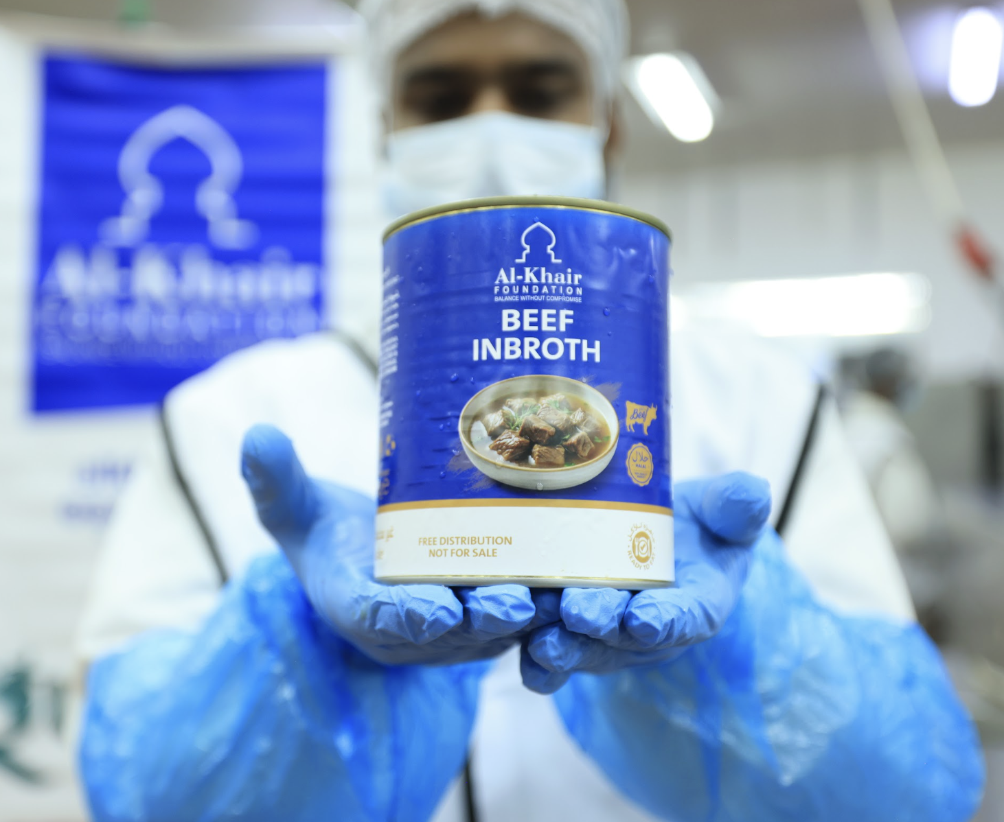 The cooked Qurbani meat is filled into sterilized cans, hermetically sealed, and prepared for long-term storage while preserving its quality and nutritional value.